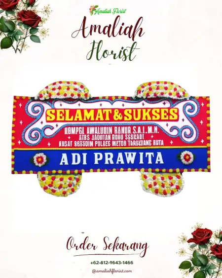 Papan Bunga Ucapan Selamat Tlogodalem